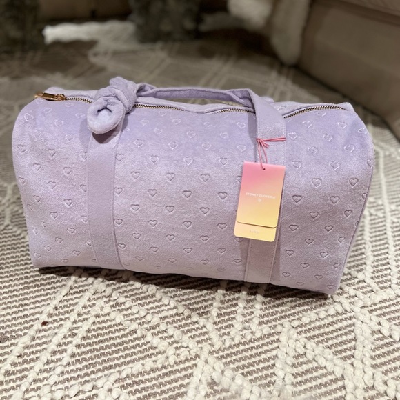 SCL x Target 💗 Tote + Matching Accessory Bag and 2 White Heart Patches - Picture 2 of 4